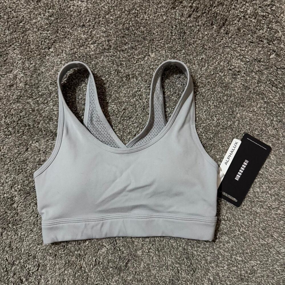 Alphalete Women's Grey Alphalux Bra